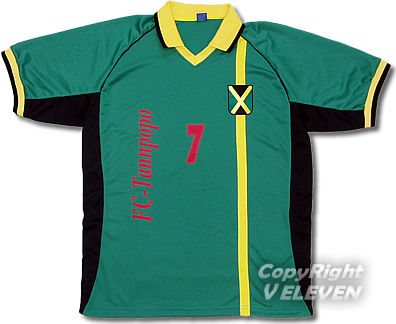ジャマイカ代表が着用した緑ベースに黒と黄色の組み合わせ：TYPE-B No