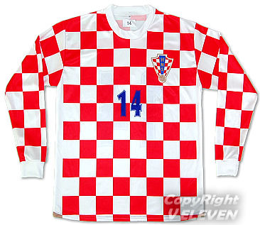クロアチア代表が使用した赤と白のチェック柄：TYPE-A No.0033